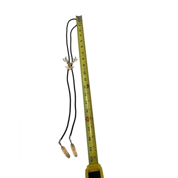 Vintage Lariat / Bolo Tie Necklace ~Western / Line Dancing / Cowboy Moose Head - Picture 7 of 8